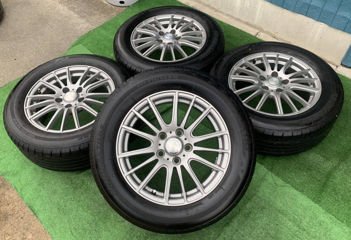 2021年製★Weds ravrion selzer 16インチホイール & BS NEXTRY 215/60R16 ラジアル4本★ クラウン マークX カムリ エスティマ ★拍卖