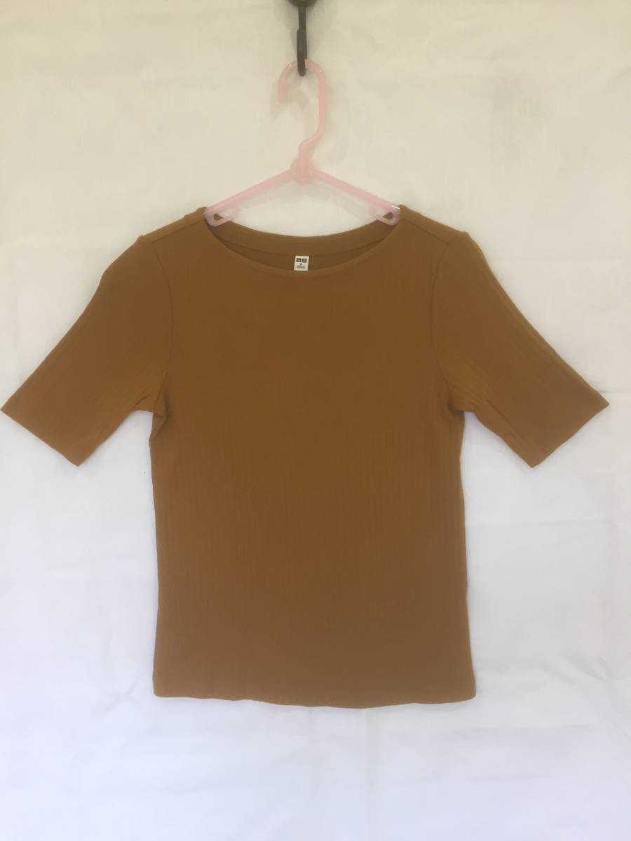 【ユニクロ】 カットソー ブラウン Mサイズ拍卖
