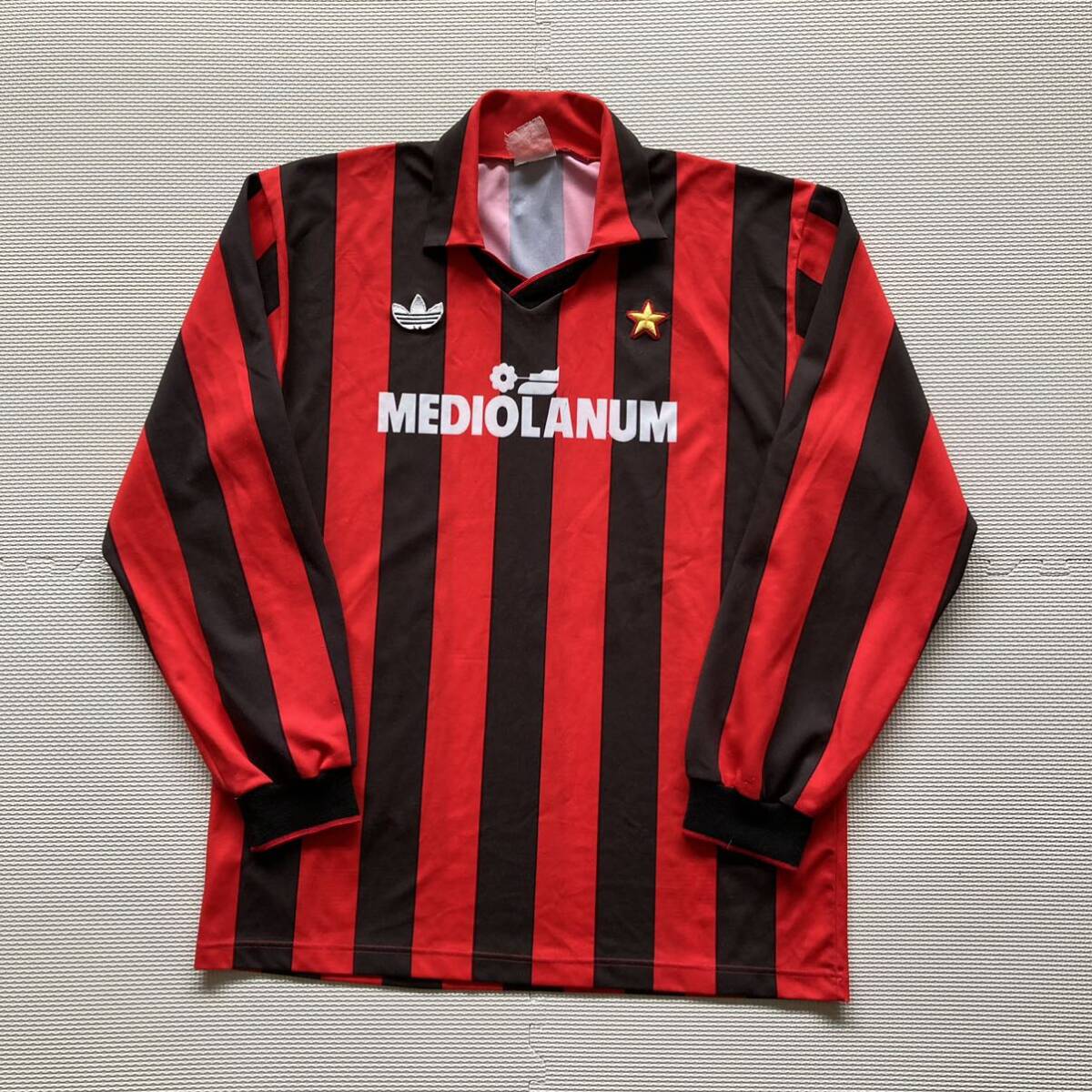 1987-90 ACミラン 激レア 当時物 長袖 ユニフォーム ゲームシャツ Adidas アディダス 拍卖