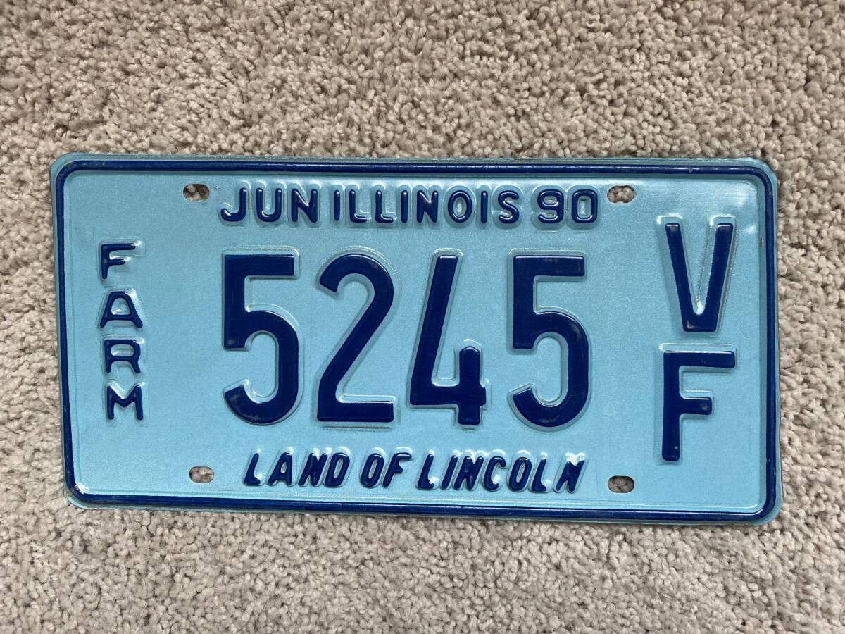 ◇ アメリカ イリノイ州 発行 Illinois ナンバープレート (5245 VF)拍卖
