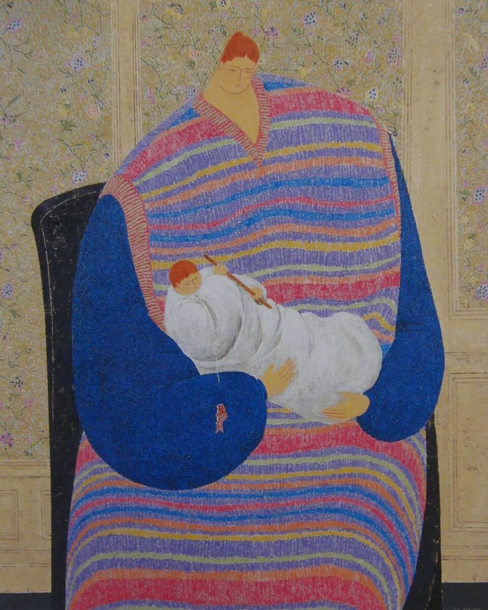 金森宰司「ライフ『男の子』」  希少画集・額装画、日本製新品額縁、状態良好、送料無料拍卖