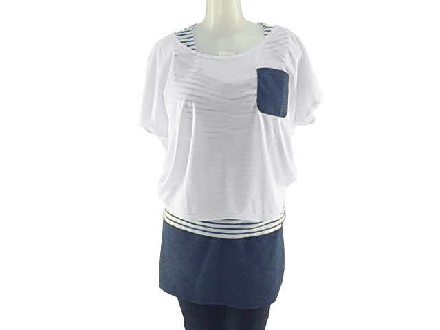 レディース水着 3点セット タンキニ スカートレギンス付き 体型カバー L ホワイト拍卖