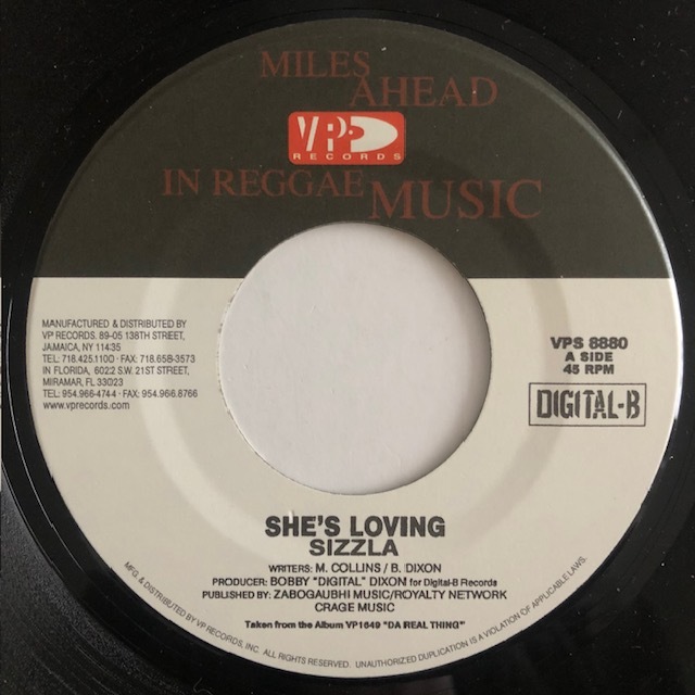 試聴 / SIZZLA / SHE'S LOVING /VP Records/Reggae/Dancehall/Roots/'99/big hit !!/7inch/1013拍卖