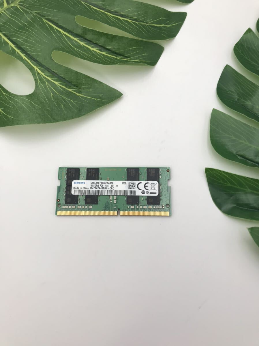 SNMSUNG 2RX8 PC4-2400T-SE1-11 16GB×1 ノート用メモリ動作品拍卖