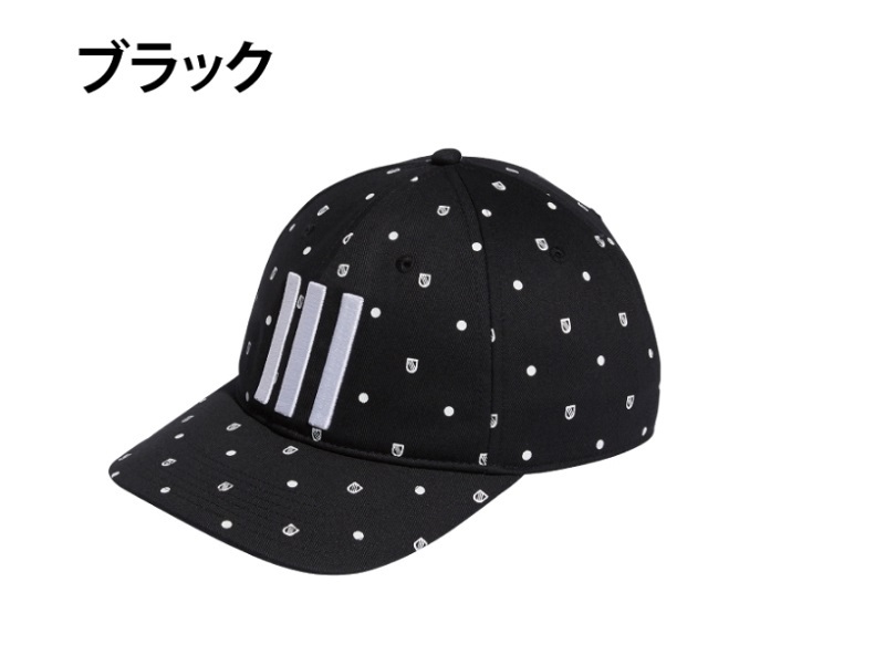 アディダス キャップ スリーストライプ シールドプリントキャップ ブラック(新品、未使用)(即納)拍卖