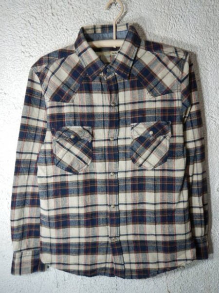 n8680 OIL CAKE オイルケーキ 長袖 チェック ウエスタン デザイン シャツ ネルシャツ 人気拍卖