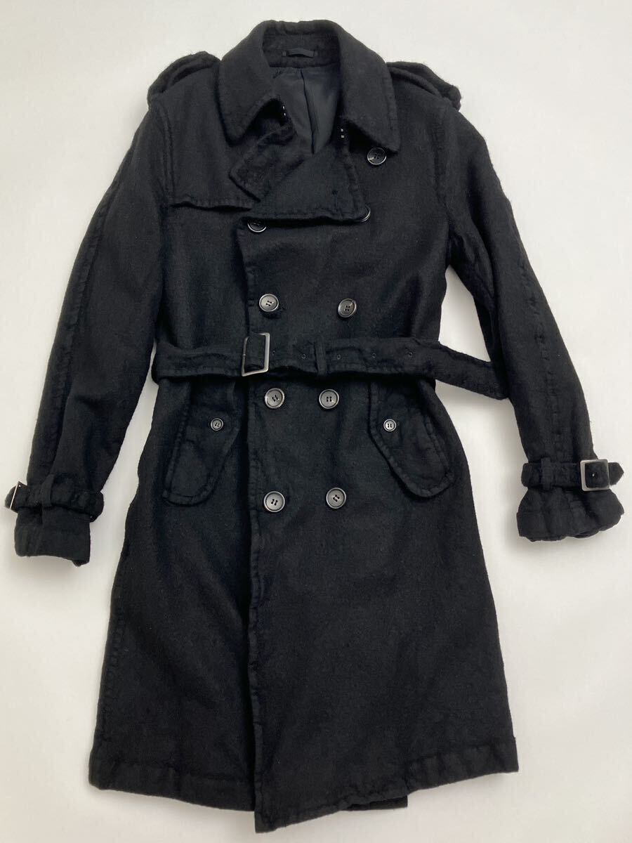 名作●2007●縮絨トレンチコート●コムデギャルソンオム Archiveアーカイブcomme des garcons ジュンヤワタナベhomme plusプリュス Vintage拍卖