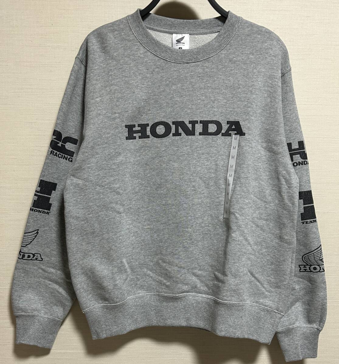 GU ジーユー HONDA ホンダ メンズ スウェット プルオーバー トレーナー 灰色 グレー Mサイズ 人気完売品・新品・未使用品・タグ付拍卖