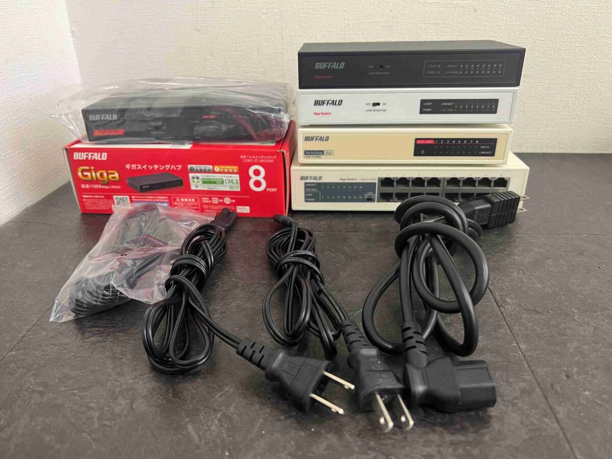 CT5187 BUFFALO LSW4-GT-16NSR/LSW-TX-8NS/LSWS-GT-8NS 5点 まとめ拍卖