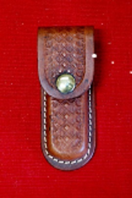 No.27-01 HUNTER-USA 4"ナイフ用ケース・バスケット柄・高さ:12.5cm 巾:3.5cm拍卖