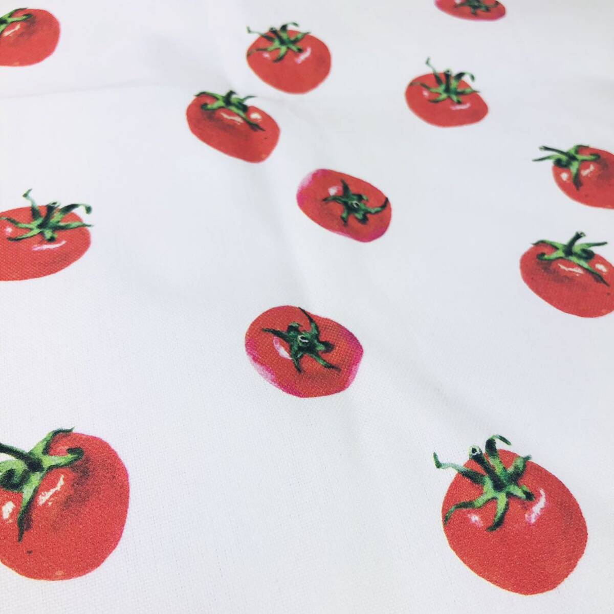 nunocoto fabric 帆布 110×50 プチトマト キャンバス ミニトマト トマト拍卖