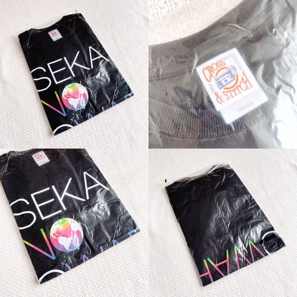 新品★セカイノオワリSEKAI NO OWARIツアーグッズ世界の終わりEARTH Tシャツ セカオワSサイズ ライブグッズ黒ブラック カットソートップス拍卖