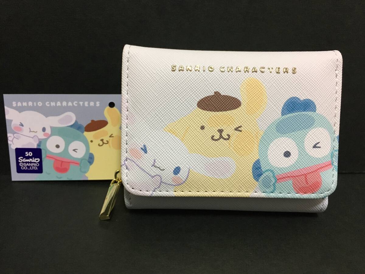 SANRIO/サンリオ サンリオキャラクターズ 三つ折り財布☆彡 ライトブルー☆ 小銭入れあり ウォレット 新品 CRUX SANRIO CHARACTERS拍卖