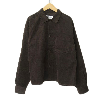 ジャーナルスタンダード レリューム JOURNAL STANDARD relume シャツ コーデュロイ 長袖 M 茶 ブラウン メンズ拍卖
