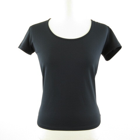 ラエフ la.f... カットソー Tシャツ 半袖 黒 1 S *T887 レディース拍卖