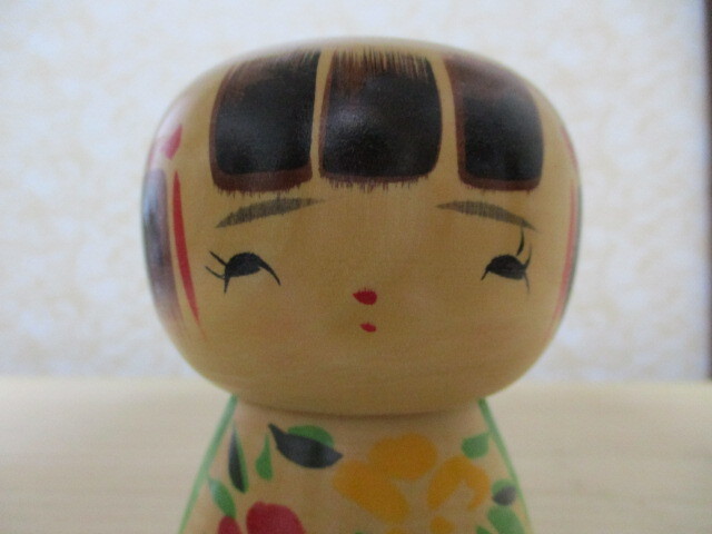 Z138-63ふ 置物 こけし 木製 虎男 鉛筆立て 中古 高さ約9.8cm (18-上)拍卖