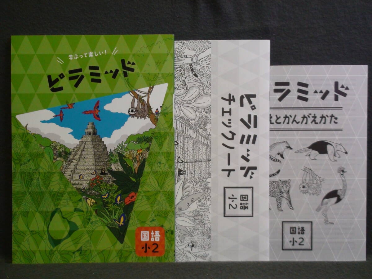 ★ 即発送 ★ 新品 最新版 ピラミッド 国語 小2 解答・確認テスト付 2年拍卖