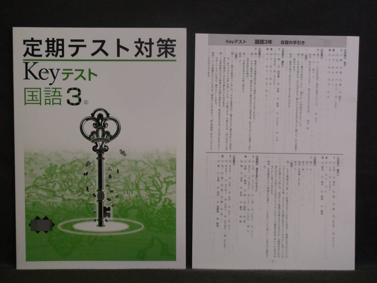 ★ 即発送 ★ 新品 定期テスト対策 Keyテスト 国語 3年 三省堂版 解答付 中3 三省 2021~2024年度拍卖