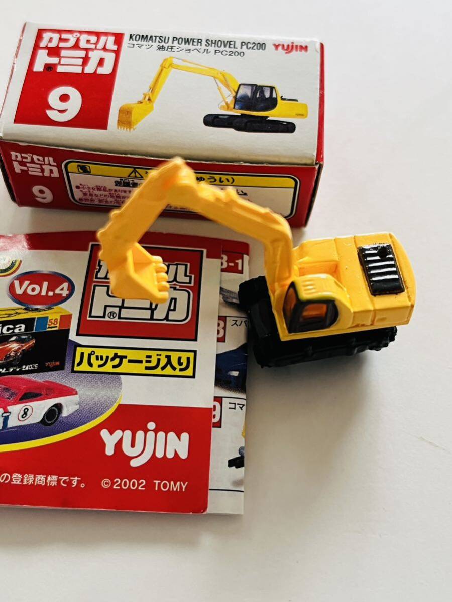 カプセルトミカ9 ミニコレクションVol.4 コマツ 油圧ショベル PC200拍卖
