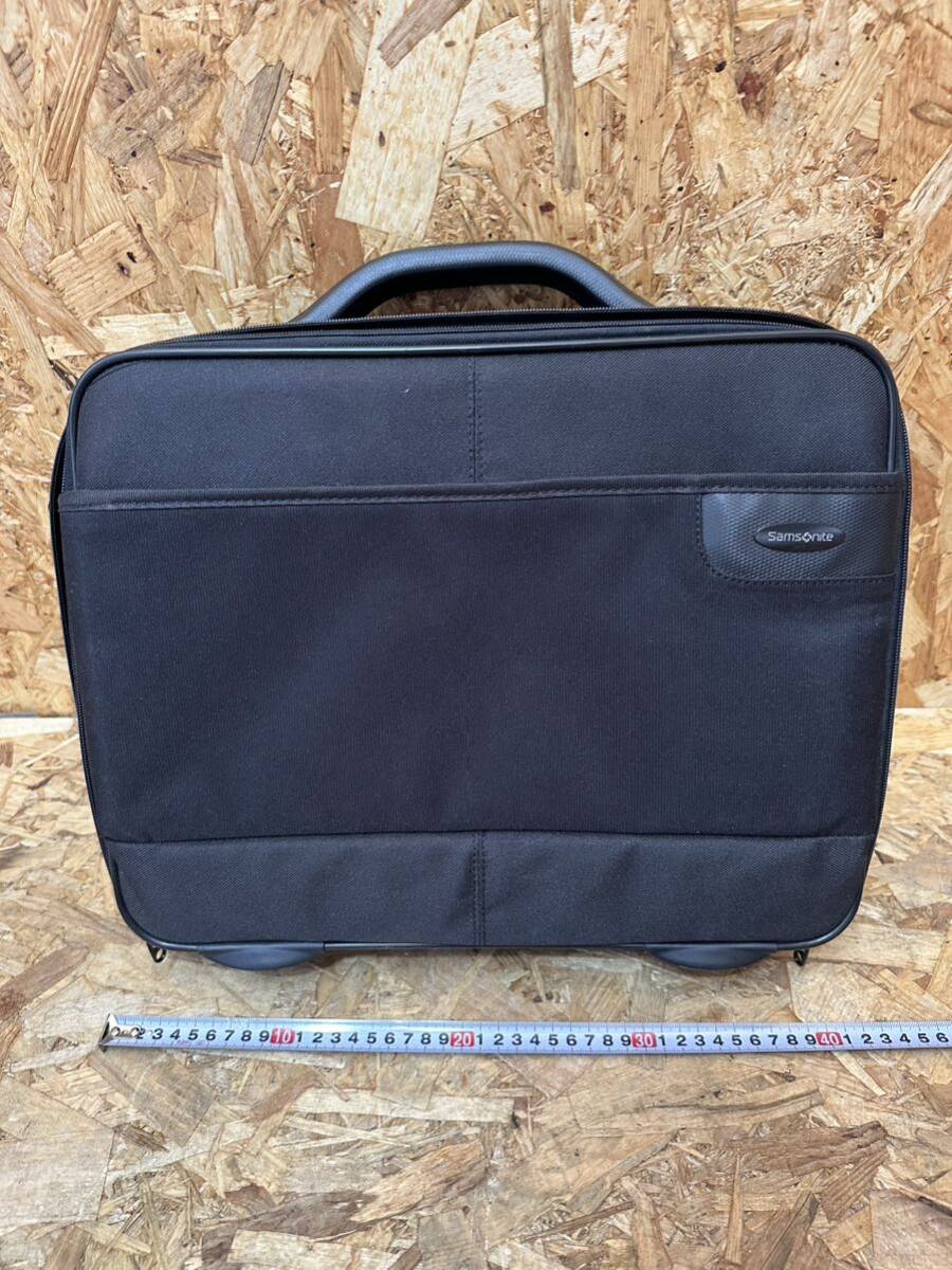 Samsonite ビジネスバッグ ブリーフケース ショルダーバッグ 2way ブラック 斜め掛け拍卖