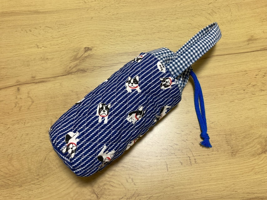 sale! ハンドメイド☆ペットボトルケース カバー(20)☆水筒・500ml・犬・青拍卖