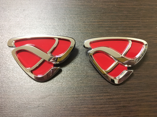 MAZDA RX-7 FD3S anfini GENUINE PARTS emblem RED アンフィニ エンブレム 赤 オーナメント フロント リヤ セット RX7 SAVANNA rx7 rx-7拍卖