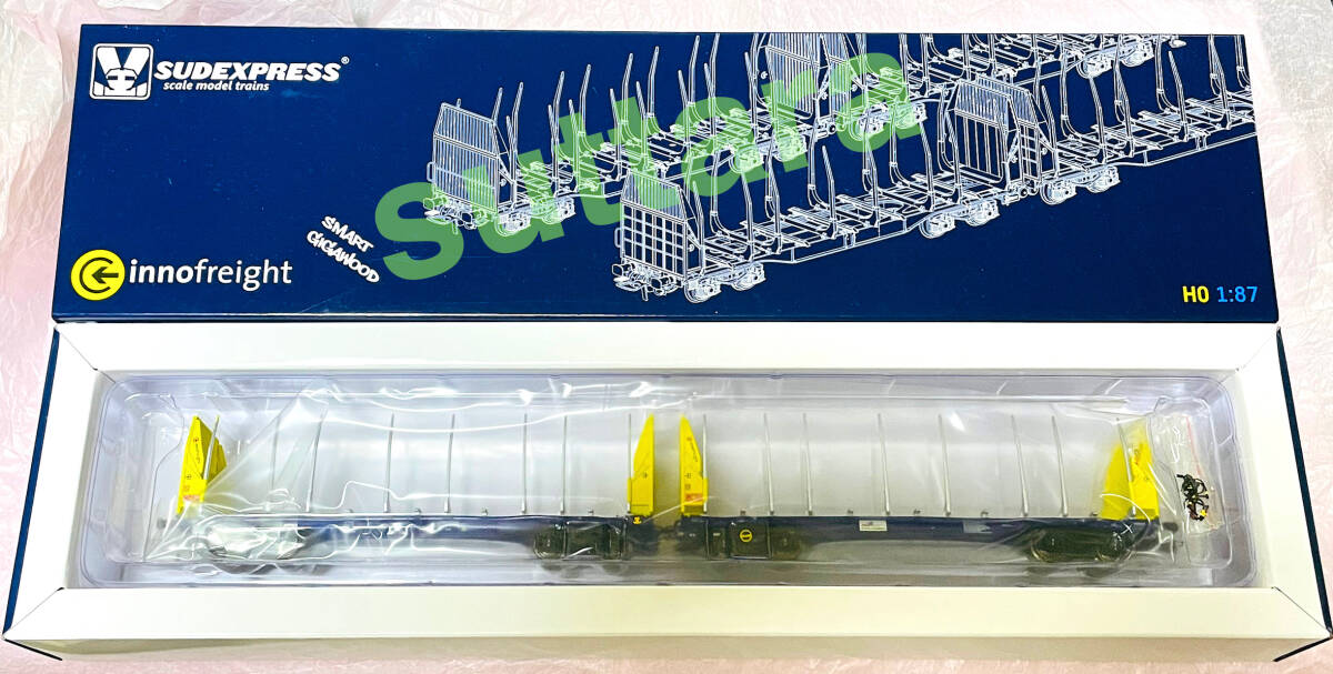 ● 新品未使用 Sudexpress S657044 Type Sggmrrs 90' Gigawood wagon ダブル木材輸送ワゴン拍卖