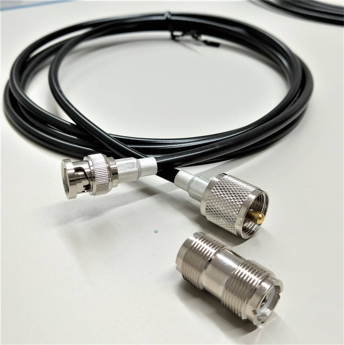 3D2V(3D-2V) 50Ω 5m BNCP x MP接栓付 M型中継接栓付属 無線用変換同軸ケーブル メール便ご利用で!日本全国どこでも!黒色 1本 32B-5BMJ拍卖