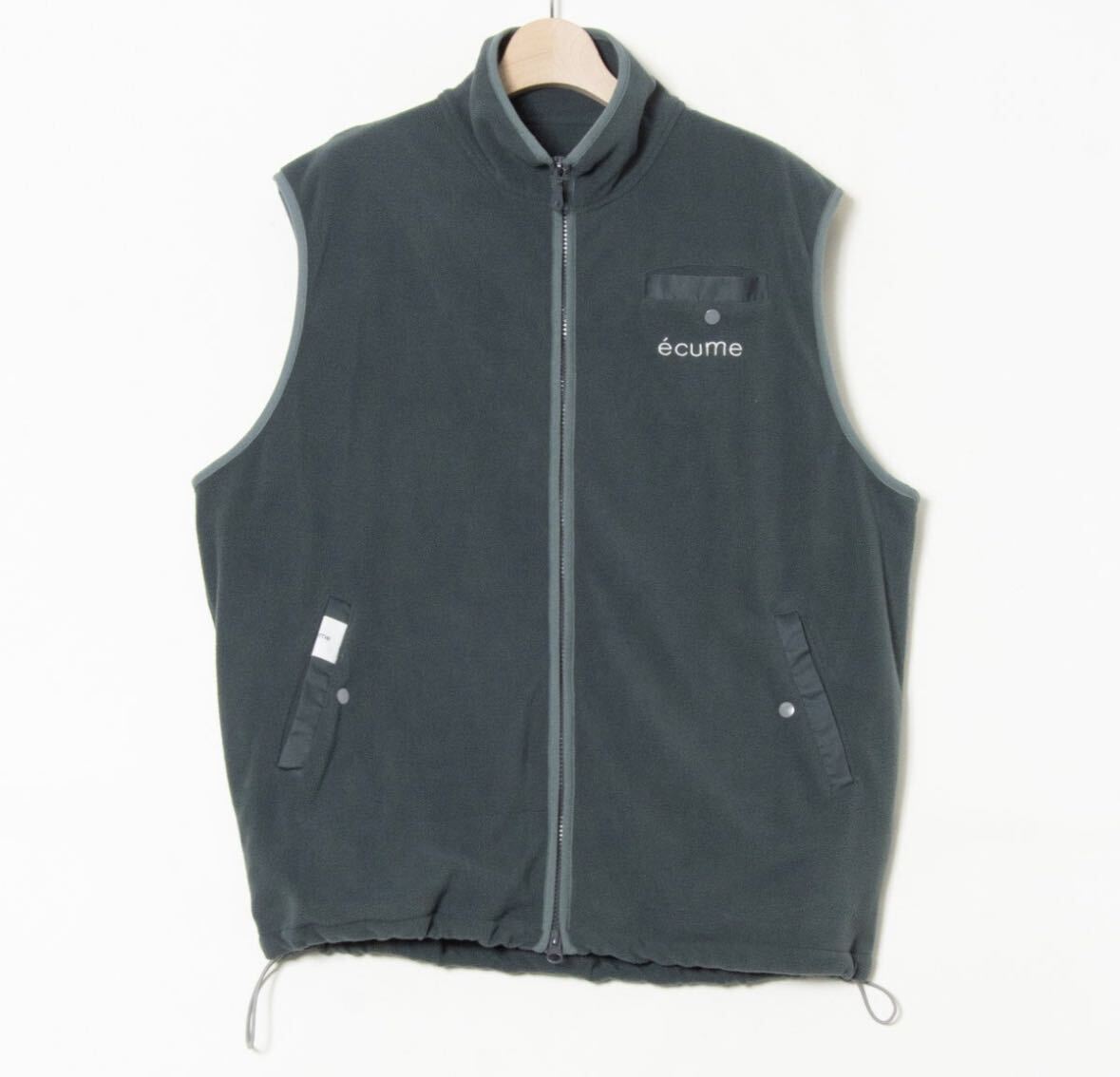 美品 価格1万円程●ecume フリースベスト ユニセックス フリーサイズ拍卖