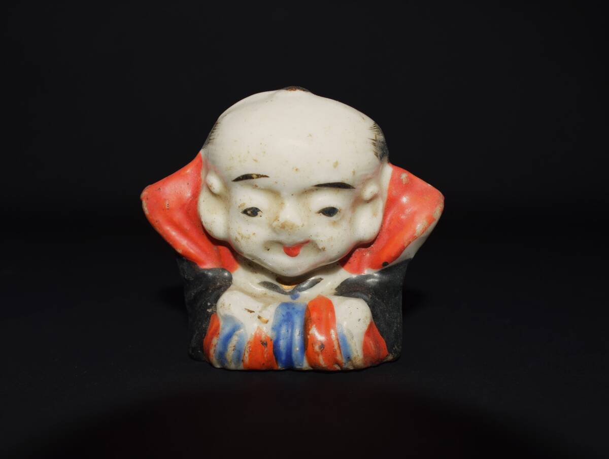 小さなフクスケ 福助 縁起物 磁器人形拍卖
