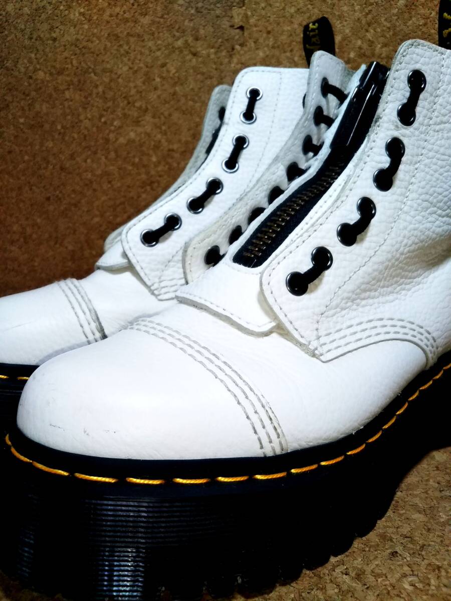 【Dr.MARTENS】ドクターマーチン シンクレア ジャングルブーツ UK6 (25cm ) QUAD RETRO SINCLAIR JUNGLE BOOT WHITE 厚底【良品】拍卖