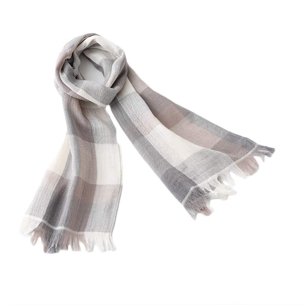 コットン100% お肌に優しい 今治タオル おしゃれな チェック マフラー 150×33cm グレー 落ち着いた色合い 春色 日本製 ふんわり軽やか拍卖