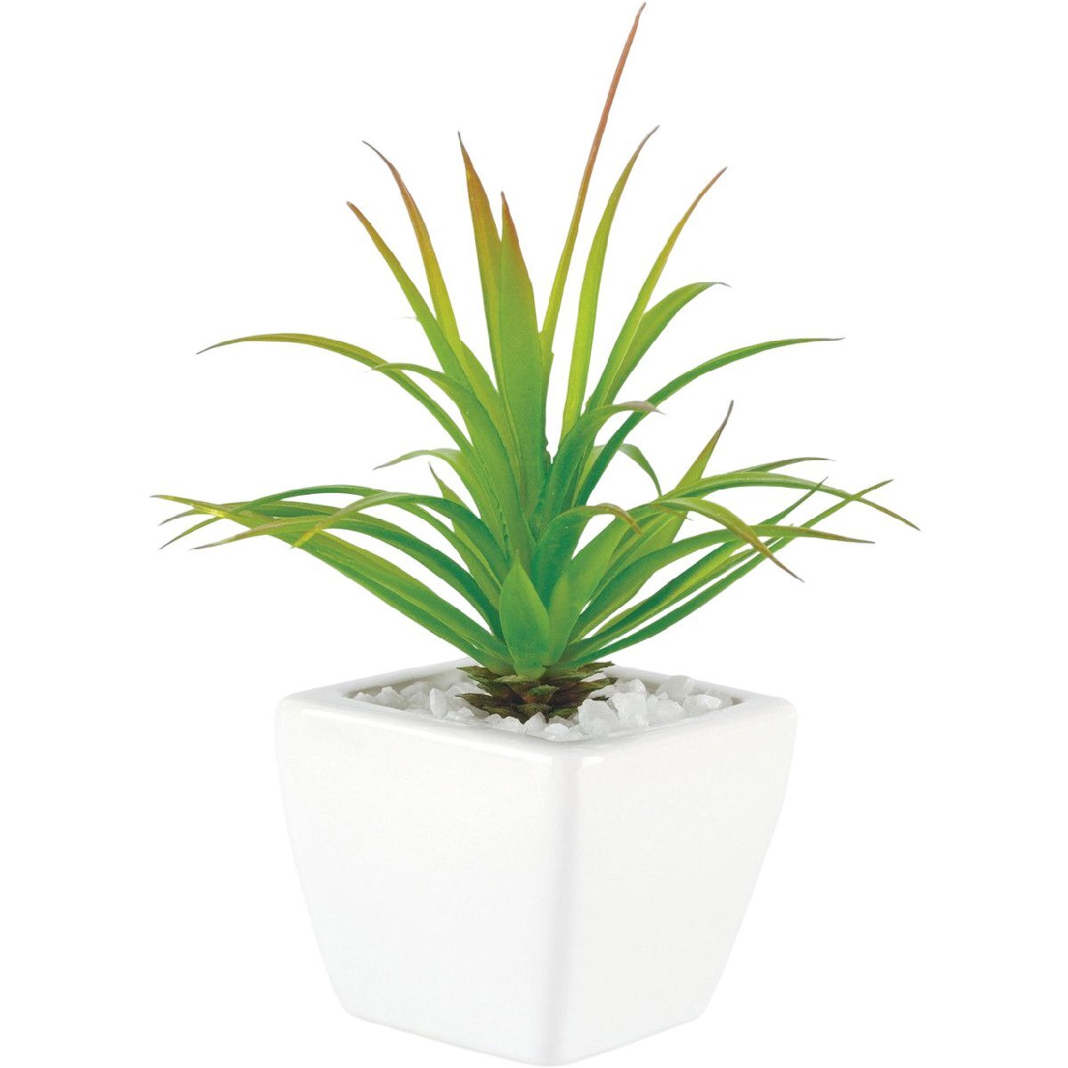 爽やかな緑の葉に癒される 人工観葉植物 14.5×14.5×高さ20cm リーフ 白い陶器の鉢が清潔感あふれる 空気を綺麗にする CT触媒 消臭拍卖