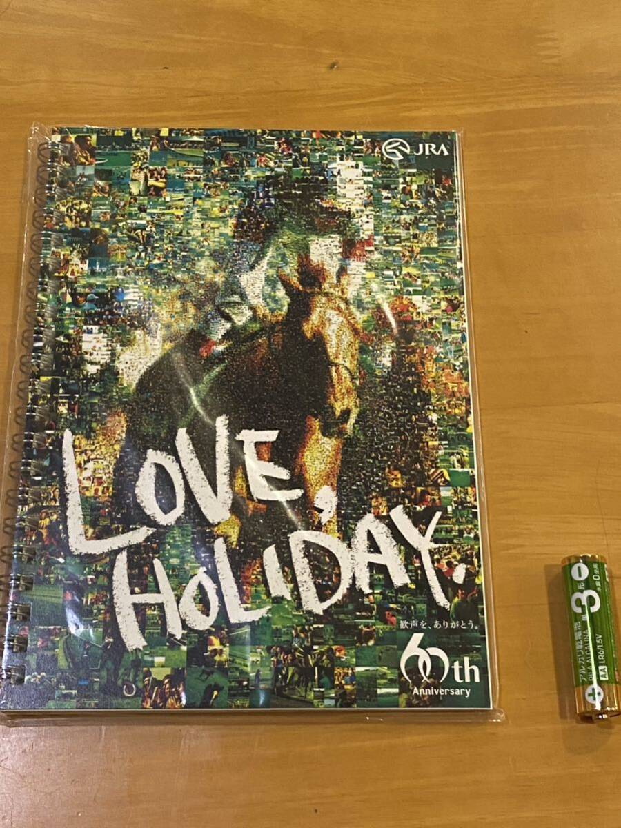 【BBB】非売品 競馬 JRA60周年記念 リングノート LOVE HOLIDAY イメージ拍卖