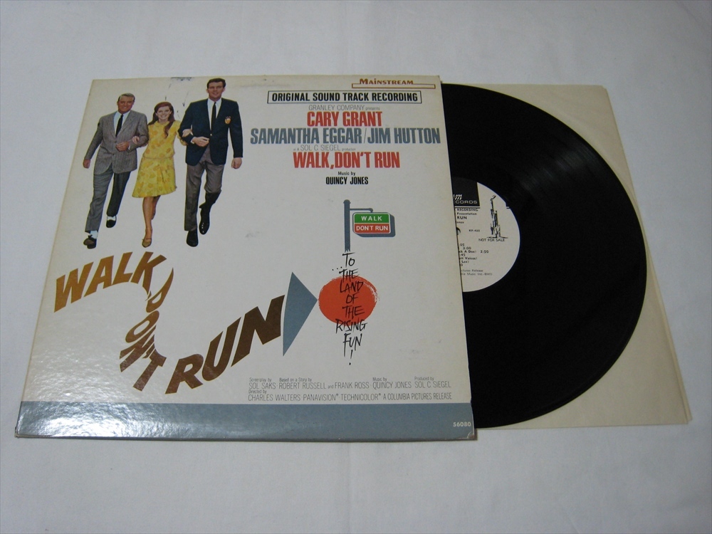 【LP】 OST (QUINCY JONES) / ●白プロモ MONO● WALK, DON'T RUN US盤 クインシー・ジョーンズ ウォーク・ドント・ラン拍卖