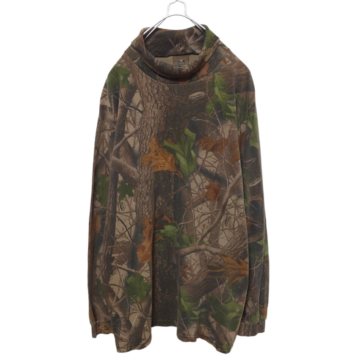 【WHITEWATER OUTDOORS】リアルツリーカモ ハイネックカットソー ロンT S-542拍卖