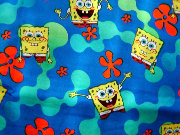 USA生地★ スポンジボブ 海中花拍卖