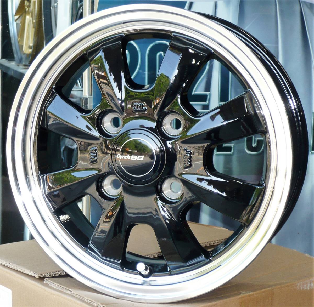税込! DA16T系 キャリイ、スーパーキャリイ用ホイール 「GYARAFT-8S」BK 新品1台分 (キャリー・キャリィ)拍卖