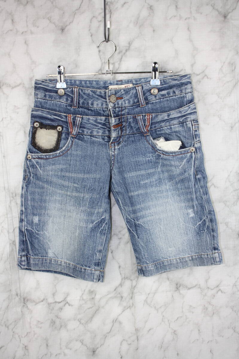 RUSH HOUR ラッシュアワー ハーフデニムパンツ ダメージジーンズ Sサイズ拍卖