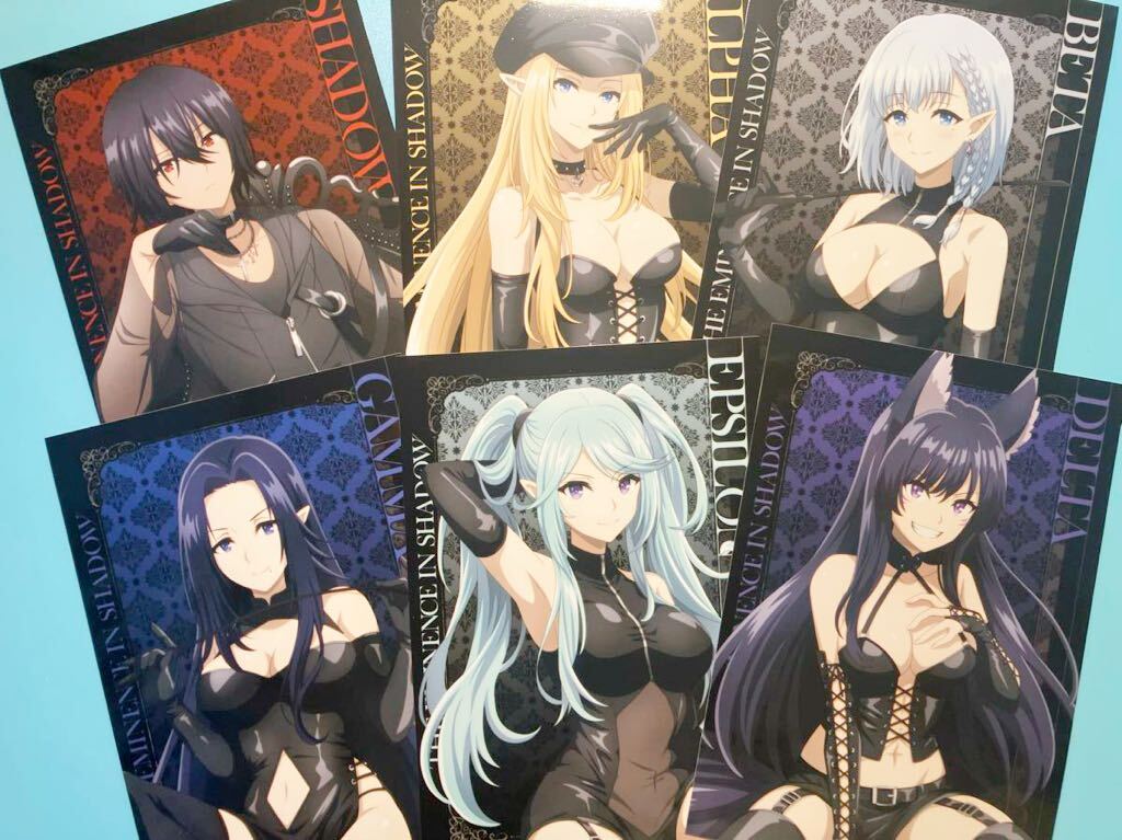 6枚セット【陰の実力者になりたくて! 】スライムスーツでボンテージ ポップアップストア ゲーマーズ 特典 ブロマイド アルファ ベータ 等拍卖