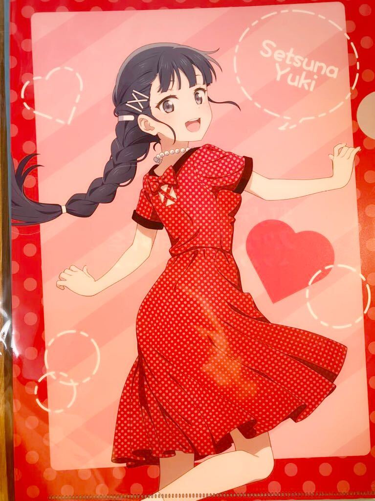 優木せつ菜【ラブライブ 虹ヶ咲学園スクールアイドル同好会】 デックス東京 駄菓子 レトロ クリアファイル拍卖