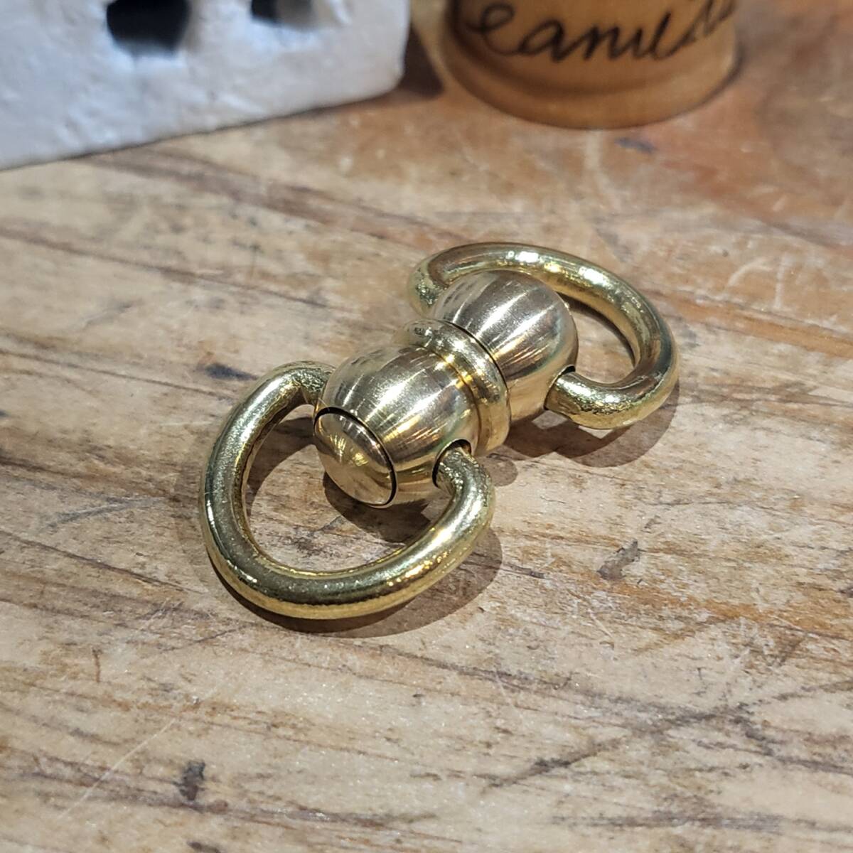 レザークラフト 真鍮 Brass 回転カン サイズ●大拍卖