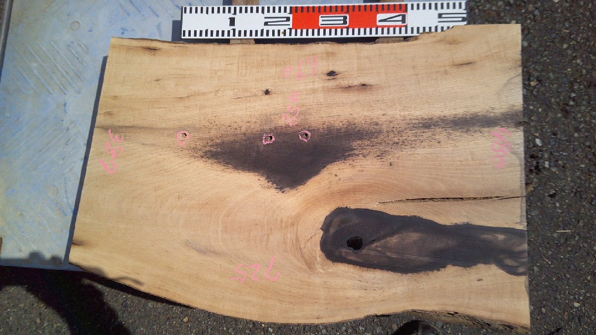 17-51 黒柿(カキ)の乾燥材・・・・敷板・花台・テーブル・縞柿・孔雀杢・オブジェ・DIY拍卖