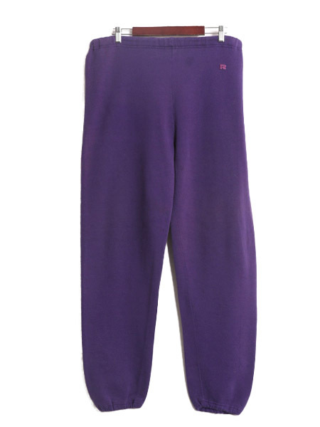 70s USA製 ラッセル 無地 スウェット パンツ メンズ レディース XL 70年代 ヴィンテージ RUSSELL 裏起毛 ワンポイント トレーナー パープル拍卖