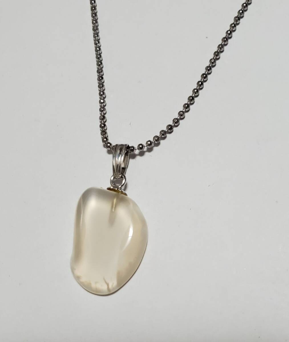 カラーストーン ペンダントトップ ネックレス レディース 44㎝ー49㎝ 7,1g 美品拍卖