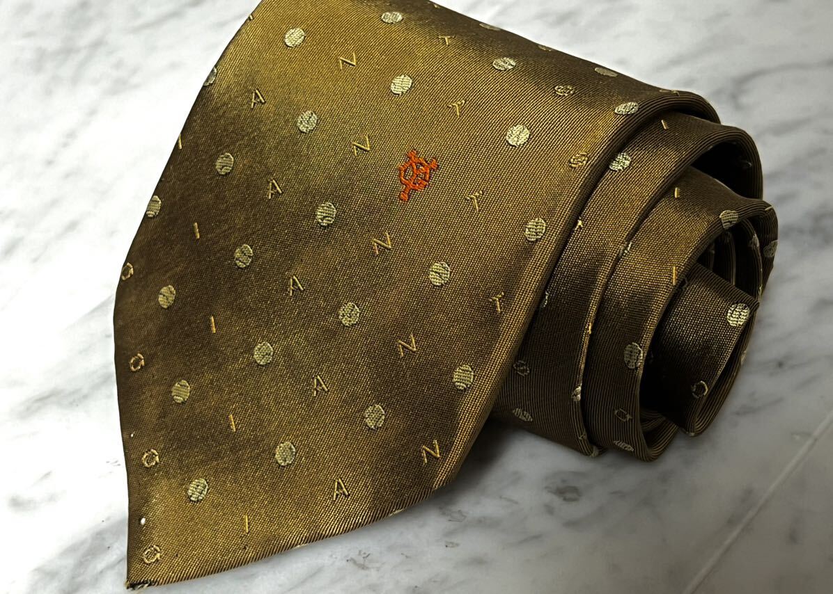 770円~ 読売ジャイアンツ ネクタイ ブラウン系 ワンポイントロゴ レア品 (GREEN、B2)拍卖