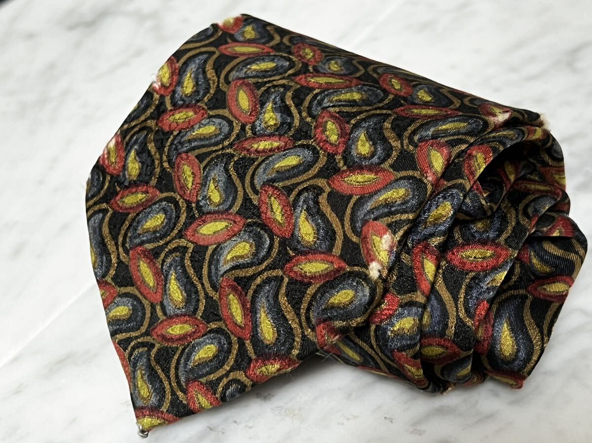 770円~Ermenegildo Zegna ネクタイ ペイズリー柄 マルチカラー拍卖