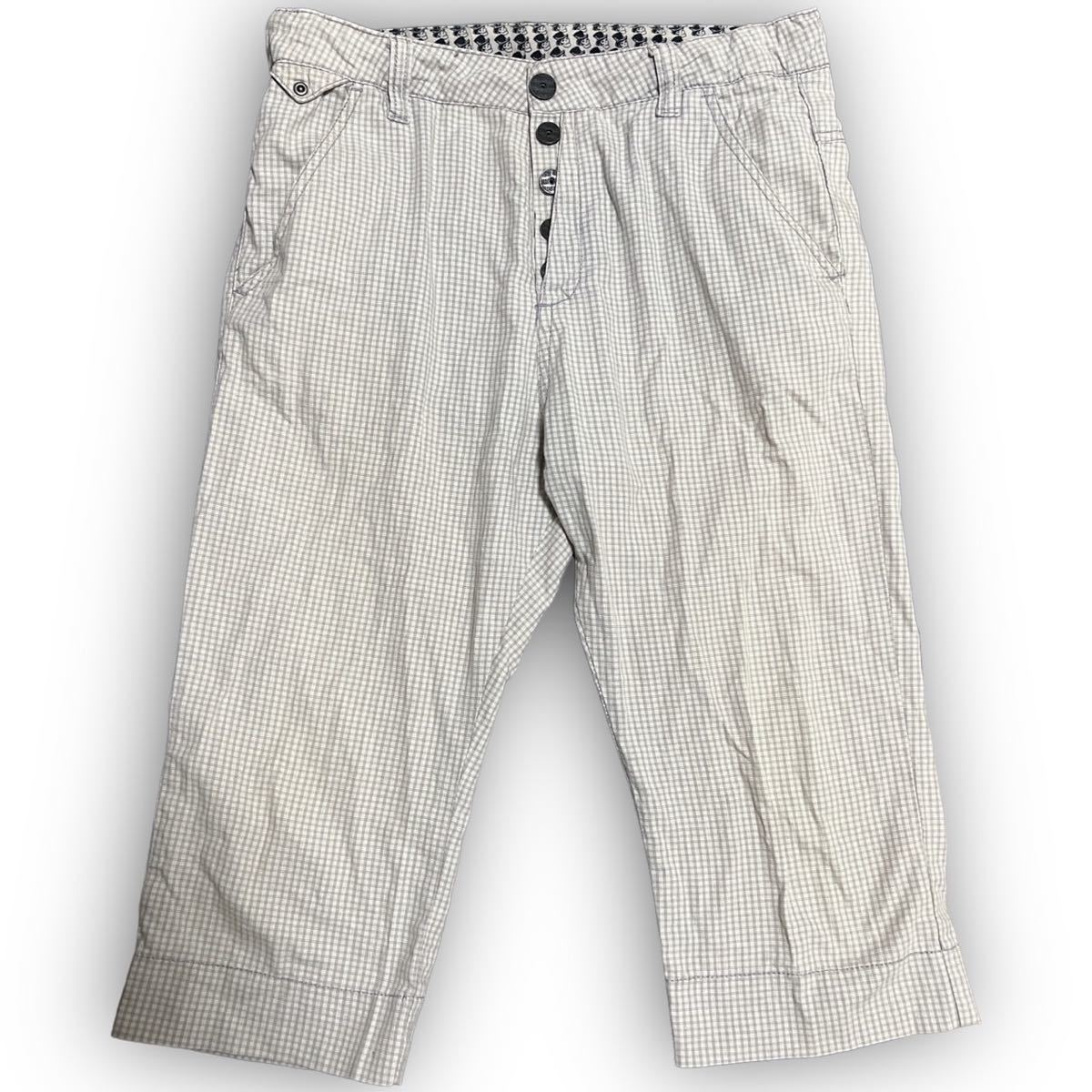 Y242★人気ブランド★zara kids ザラキッズ チェック柄 カジュアル ハーフパンツ ドクロ コットン ボーイ 160cm グレー キッズ 万能拍卖