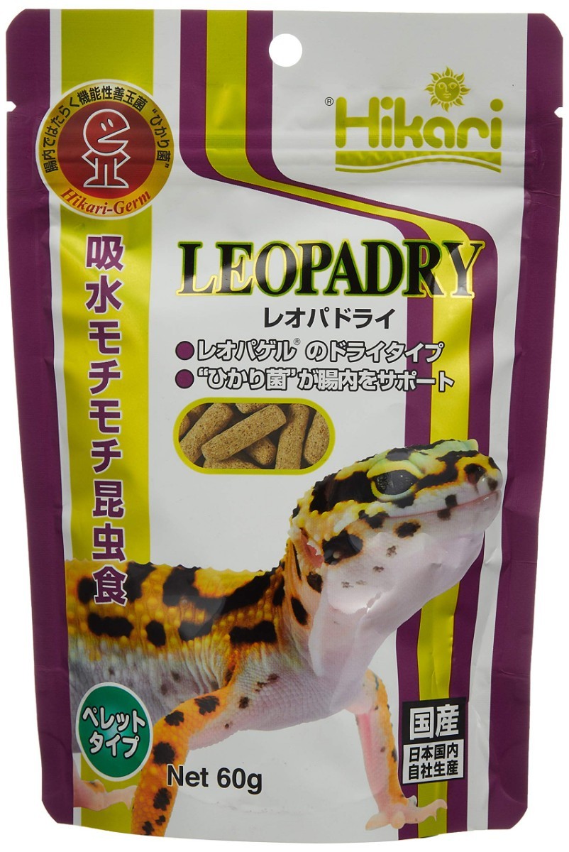 【送料無料】キョーリン ヒカリ レオパドライ60g ※ゆうパケット便にてポスト投函拍卖