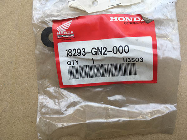 ホンダ 純正 プロテクターパッキン 18293-GN2-000 ラバー 2個拍卖
